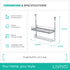 Kitchen Roll Holder with Shelf - Grey